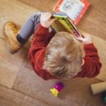 Kid with a book