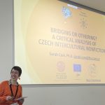 Sarah Caré presenting at a conference in Tilburg, Netherlands.